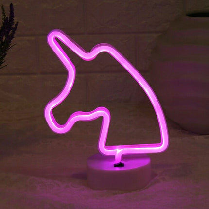Lampka nocna LED 3D Jednorożec – USB – ujęcie produktu 3
