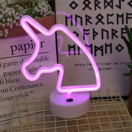 Lampka nocna LED 3D Jednorożec – USB – ujęcie produktu 4