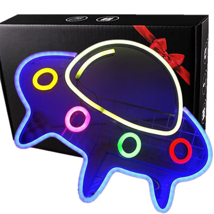 Neon LED UFO na ścianę – USB – ujęcie produktu 2