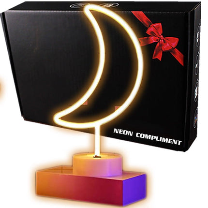 Neon LED Księżyc na ścianę – USB – zdjęcie produktu