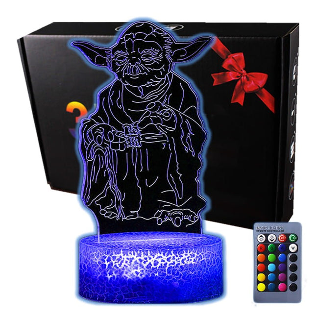 Lampka nocna LED 3D Star Wars – Yoda – pilot, USB – zdjęcie produktu