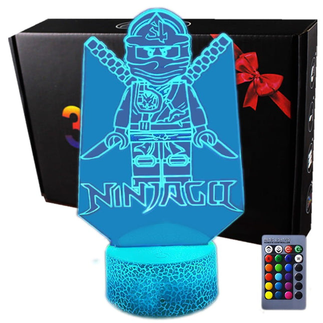 Lampka nocna LED 3D LEGO Ninjago – pilot, USB – zdjęcie produktu