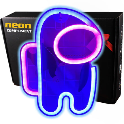 Neon LED Astronauta na ścianę – 25 × 24 cm, USB/baterie – zdjęcie produktu