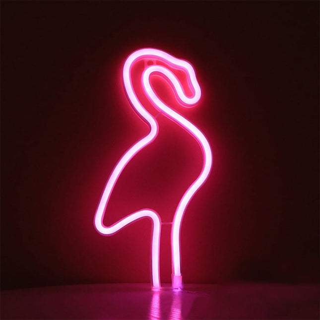 Neon LED Flaming na ścianę – 29 × 15 cm, USB/baterie – zdjęcie produktu
