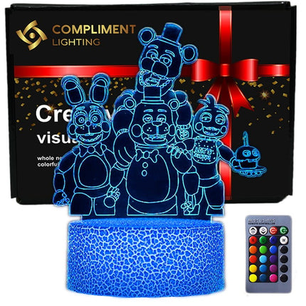 Lampka nocna LED 3D Five Nights at Freddy’s – pilot, USB – zdjęcie produktu