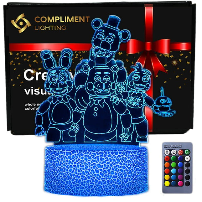 Lampka nocna LED 3D Five Nights at Freddy’s – pilot, USB – zdjęcie produktu