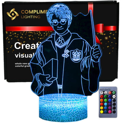 Lampka nocna LED 3D Harry Potter – pilot – zdjęcie produktu