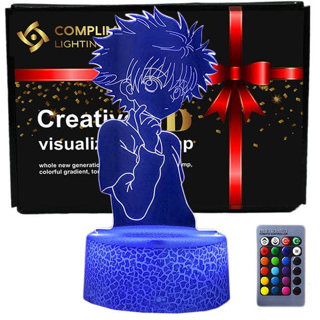 Lampka nocna LED 3D Hunter × Hunter – Killua Zoldyck – pilot – zdjęcie produktu