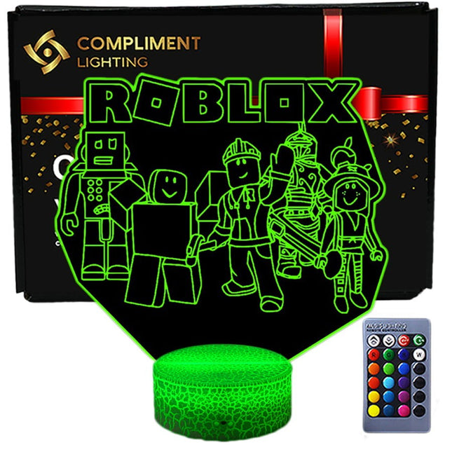 Lampka nocna LED 3D Roblox – postacie – pilot – zdjęcie produktu