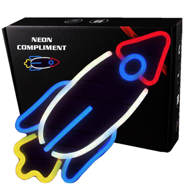 Neon LED Rakieta na ścianę – USB – zdjęcie produktu