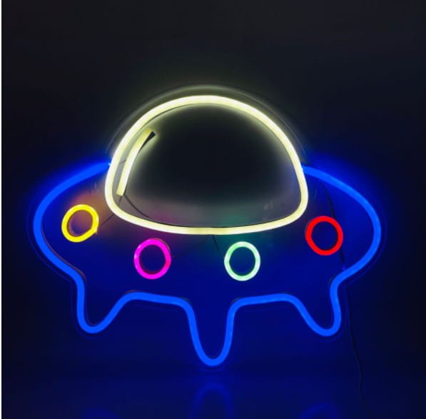 Neon LED UFO na ścianę – USB – zdjęcie produktu
