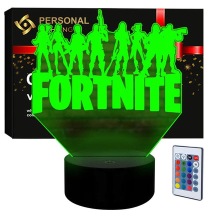 Lampka nocna LED 3D Fortnite – pilot, 16 kolorów, USB – zdjęcie produktu