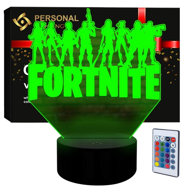 Lampka nocna LED 3D Fortnite – pilot, 16 kolorów, USB – zdjęcie produktu