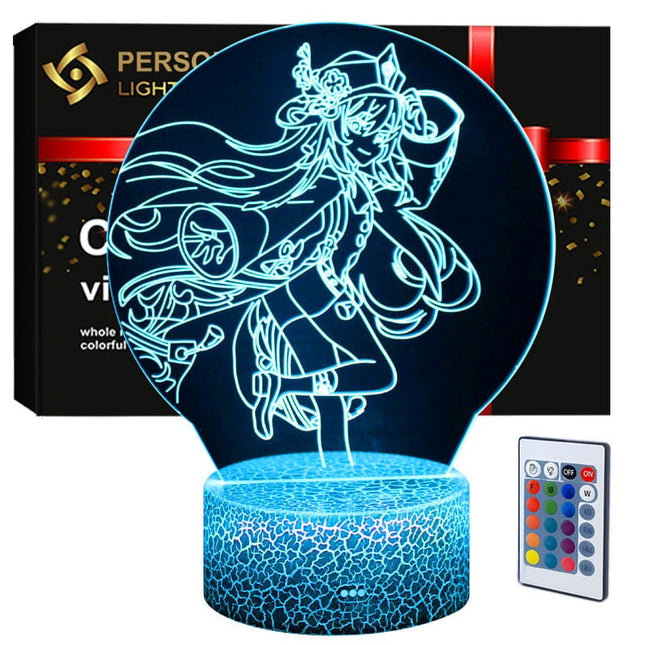 Lampka nocna LED 3D Genshin Impact – pilot, 16 kolorów, USB – zdjęcie produktu