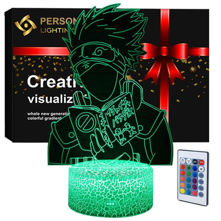 Lampka nocna LED 3D Naruto – Kakashi – pilot, 16 kolorów, USB – zdjęcie produktu