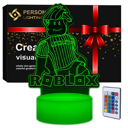 Lampka nocna LED 3D Roblox – pilot, 16 kolorów, USB – zdjęcie produktu