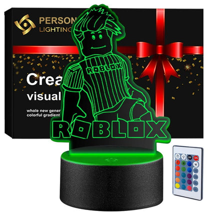 Lampka nocna LED 3D Roblox – pilot, 16 kolorów, USB – zdjęcie produktu
