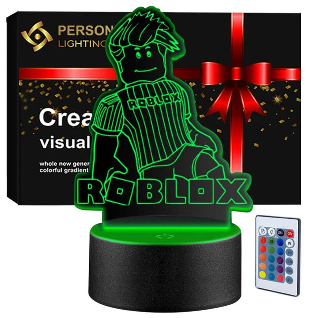 Lampka nocna LED 3D Roblox – pilot, 16 kolorów, USB – zdjęcie produktu
