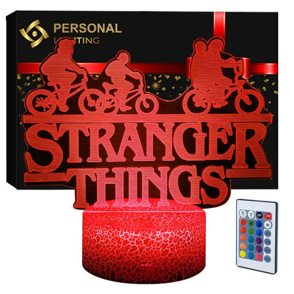 Lampka nocna LED 3D Stranger Things – pilot, 16 kolorów, USB – zdjęcie produktu
