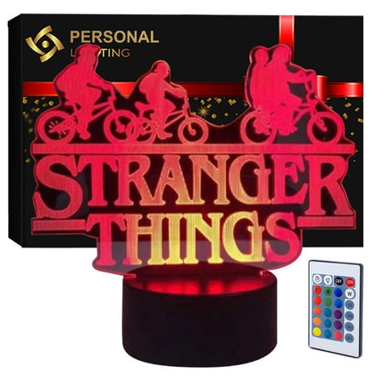Lampka nocna LED 3D Stranger Things – pilot, 16 kolorów, USB – zdjęcie produktu