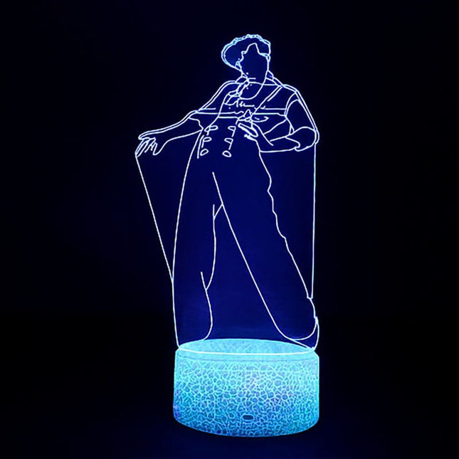Lampka nocna LED 3D Harry Styles – pilot, 16 kolorów, USB