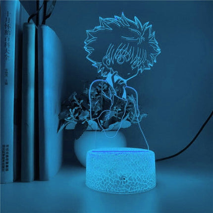 Lampka nocna LED 3D Hunter × Hunter – Killua Zoldyck – pilot – zdjęcie produktu