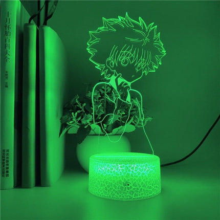 Lampka nocna LED 3D Hunter × Hunter – Killua Zoldyck – pilot – zdjęcie produktu