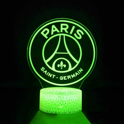 Lampka nocna LED 3D Paris Saint-Germain – pilot, 16 kolorów, USB – zdjęcie produktu