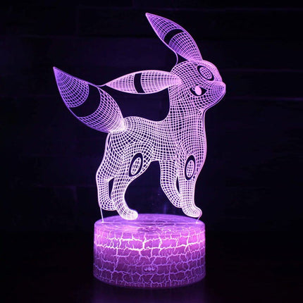 Lampka nocna LED 3D Pokémon – Eevee – pilot, USB – zdjęcie produktu