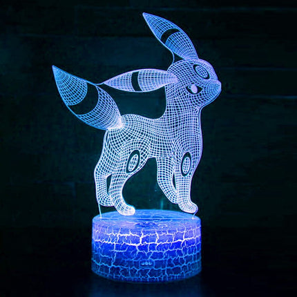 Lampka nocna LED 3D Pokémon – Eevee – pilot, USB – zdjęcie produktu