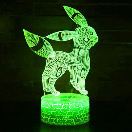 Lampka nocna LED 3D Pokémon – Eevee – pilot, USB – zdjęcie produktu