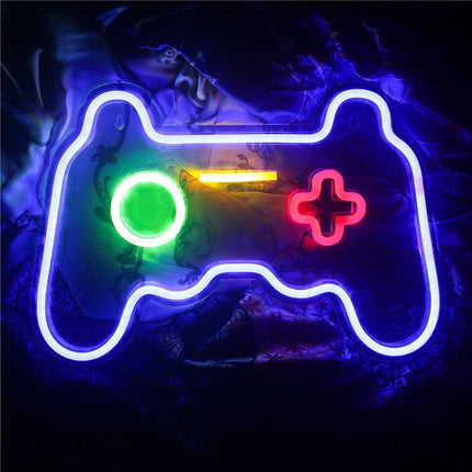 Neon LED Gamepad – 42 cm na ścianę – ok. 42 cm (wymiar podany w nazwie), USB – zdjęcie produktu