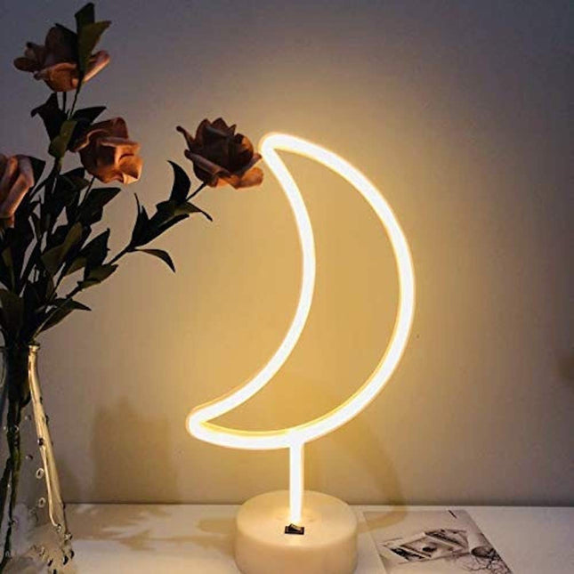 Neon LED Księżyc na ścianę – USB – zdjęcie produktu