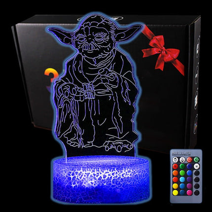 Lampka nocna LED 3D Star Wars – Yoda – pilot, USB – zdjęcie produktu
