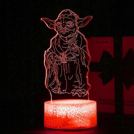 Lampka nocna LED 3D Star Wars – Yoda – pilot, USB – zdjęcie produktu