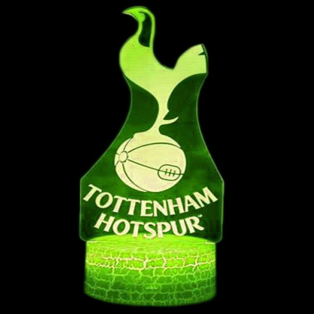 Lampka nocna LED 3D Tottenham Hotspur – pilot, 16 kolorów, USB – zdjęcie produktu