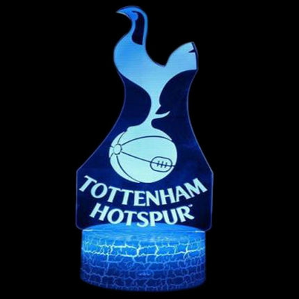 Lampka nocna LED 3D Tottenham Hotspur – pilot, 16 kolorów, USB – zdjęcie produktu