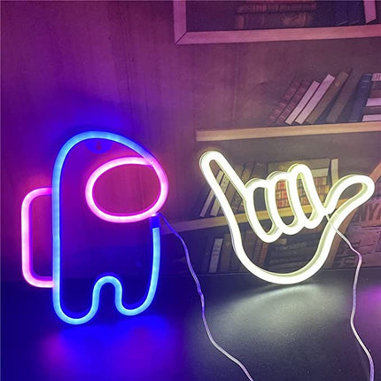 Neon LED Astronauta na ścianę – 25 × 24 cm, USB/baterie – zdjęcie produktu