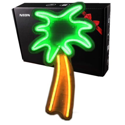 Neon LED Palma na ścianę – 40 × 28 cm, USB – zdjęcie produktu