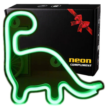Neon LED dinozaur na ścianę – USB – zdjęcie produktu