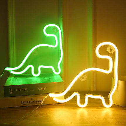 Neon LED dinozaur na ścianę – USB – zdjęcie produktu
