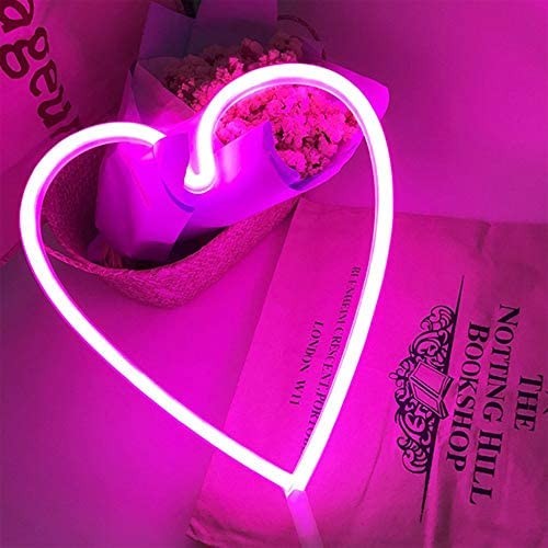 Neon LED Duże serce na ścianę – USB/baterie – zdjęcie produktu