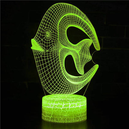 Lampka nocna LED 3D Ryba koralowa – pilot – zdjęcie produktu