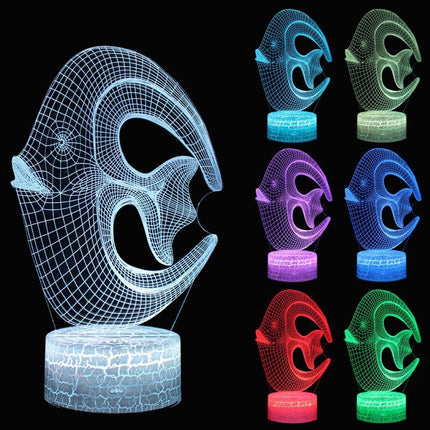 Lampka nocna LED 3D Ryba koralowa – pilot – zdjęcie produktu