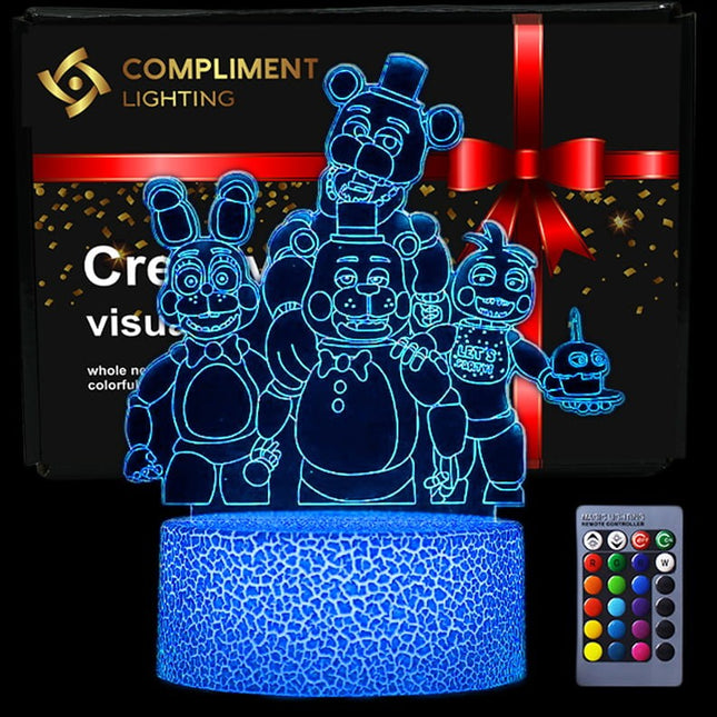 Lampka nocna LED 3D Five Nights at Freddy’s – pilot, USB – zdjęcie produktu