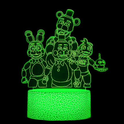 Lampka nocna LED 3D Five Nights at Freddy’s – pilot, USB – zdjęcie produktu