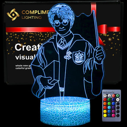 Lampka nocna LED 3D Harry Potter – pilot – zdjęcie produktu