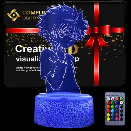 Lampka nocna LED 3D Hunter × Hunter – Killua Zoldyck – pilot – zdjęcie produktu