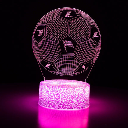 Lampka nocna LED 3D Cracovia – herb – pilot, 16 kolorów, USB – zdjęcie produktu