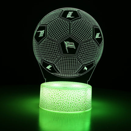 Lampka nocna LED 3D Cracovia – herb – pilot, 16 kolorów, USB – zdjęcie produktu